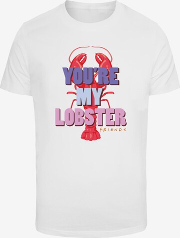 Maglietta 'Friends - My Lobster' di ABSOLUTE CULT in bianco: frontale