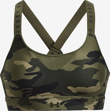 UNDER ARMOUR Bralette Sports Bra in Green: front