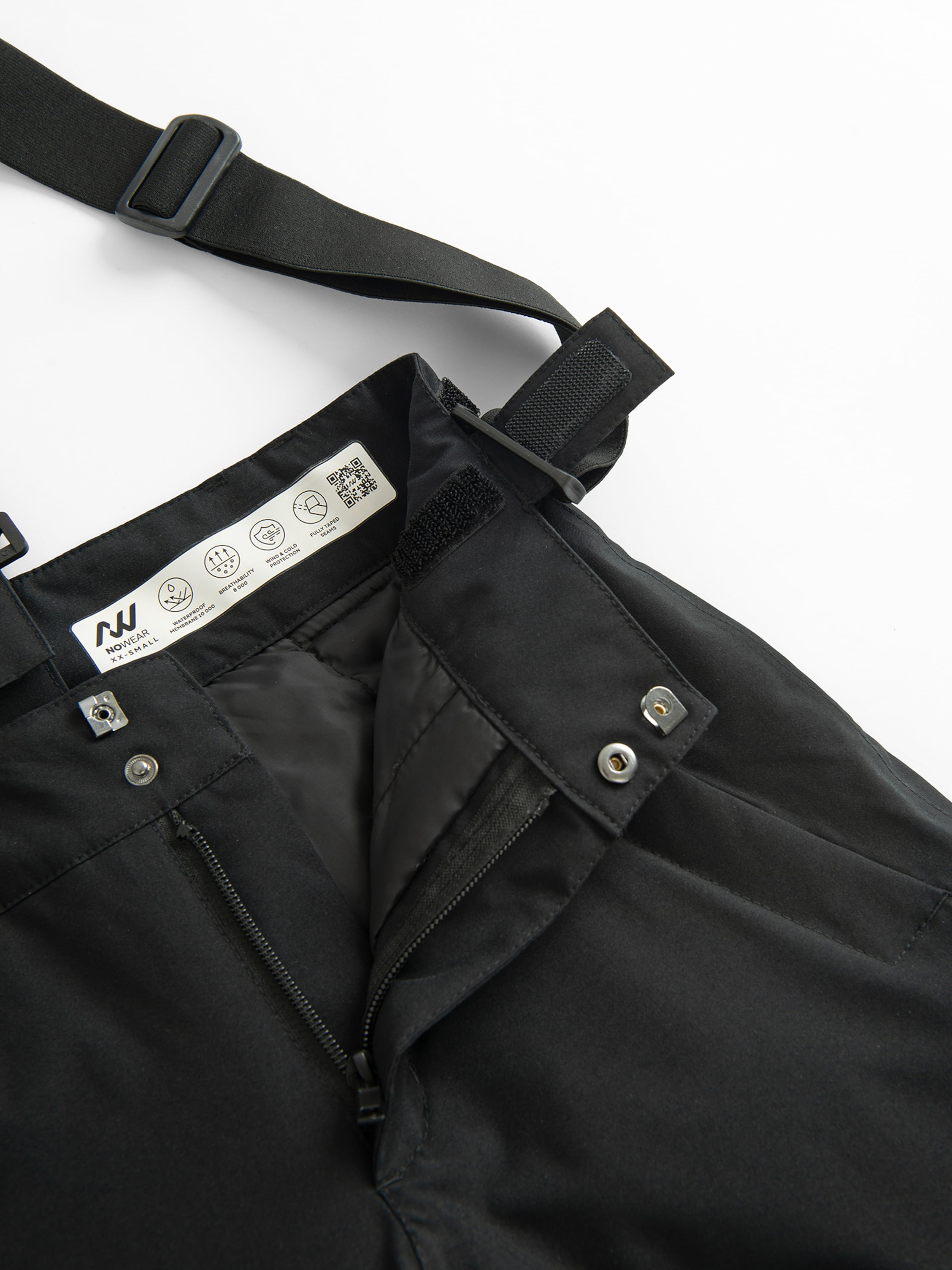 NoWear - regular Pantalón de montaña en negro