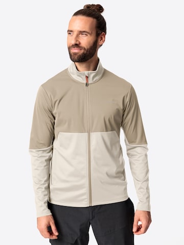 VAUDE Sportsweatjacke 'Yaras Light' in Beige: predná strana