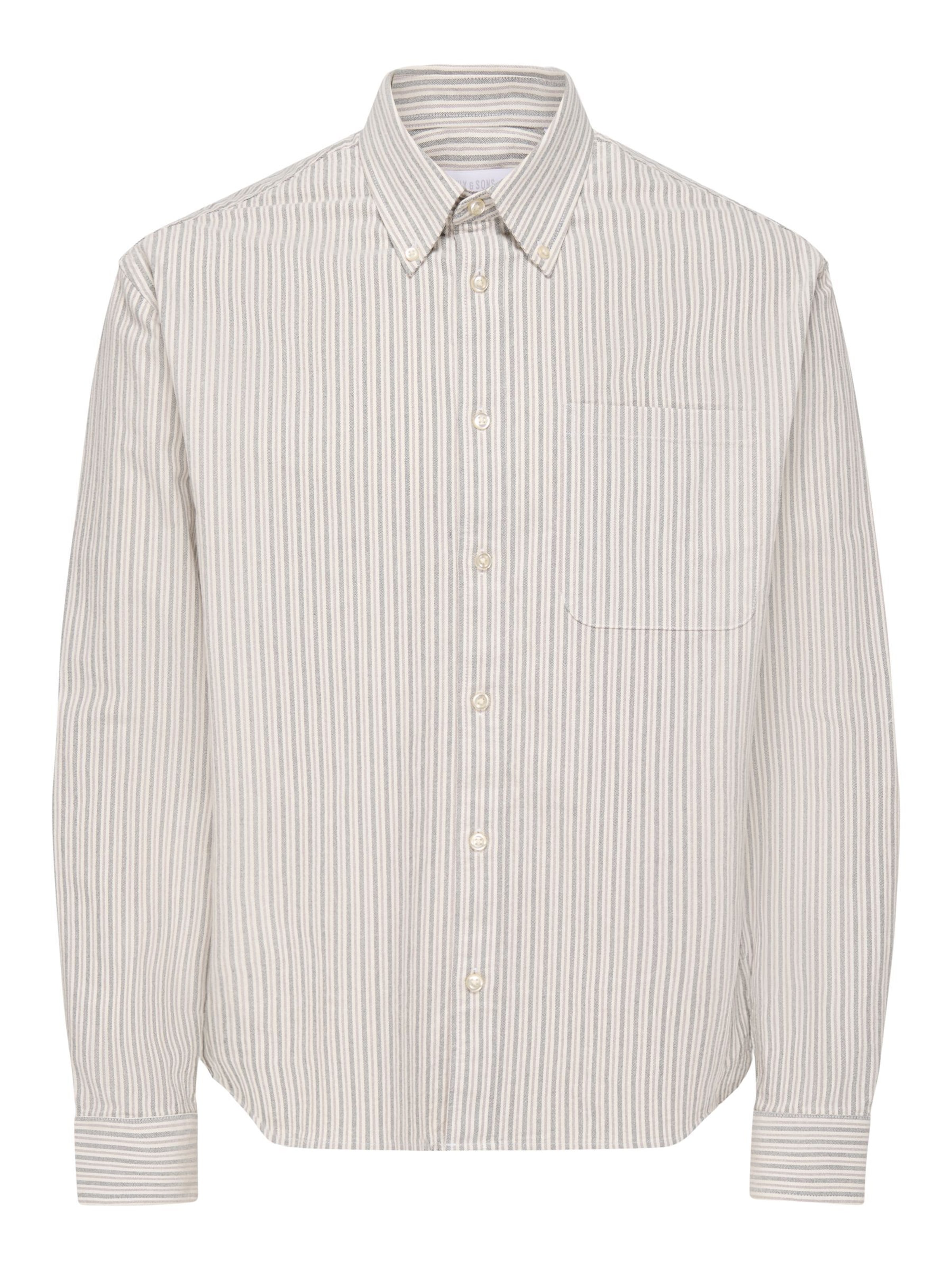 Only & Sons Hemd 'OXFORD' in Beige: Vorderseite
