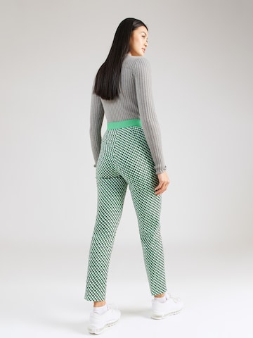 Marks & Spencer Regular Trousers with creases 'Mia' in Green