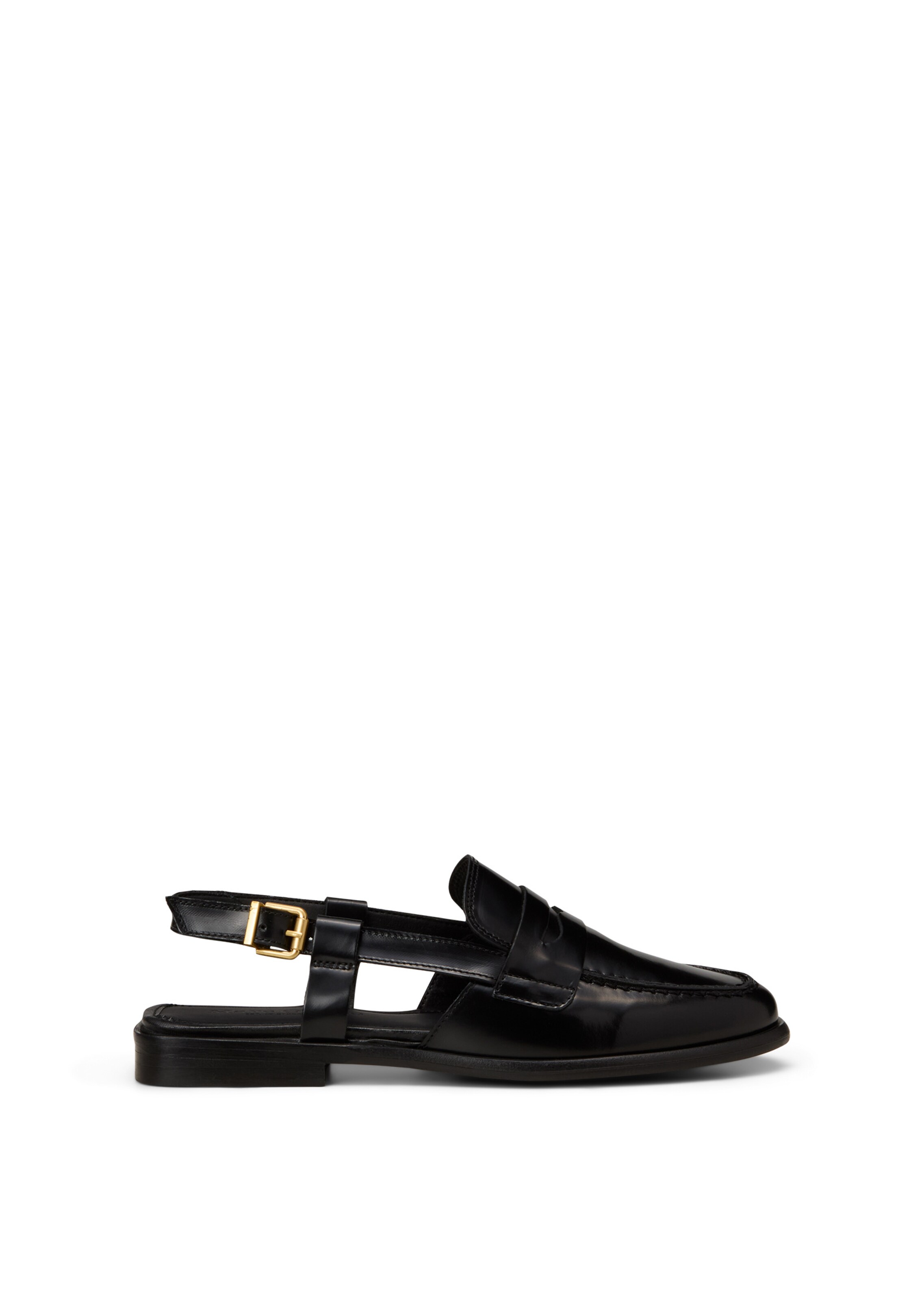 Marc O'Polo Ballerina met riempjes 'Fiona' in Zwart