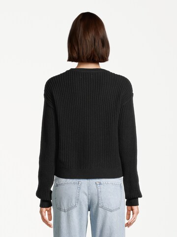 AÉROPOSTALE Knit cardigan in Black