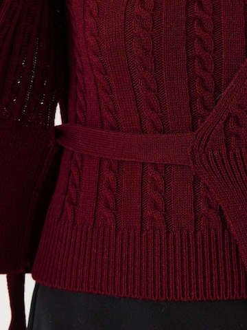 Bianco Lucci Gebreid vest in Rood