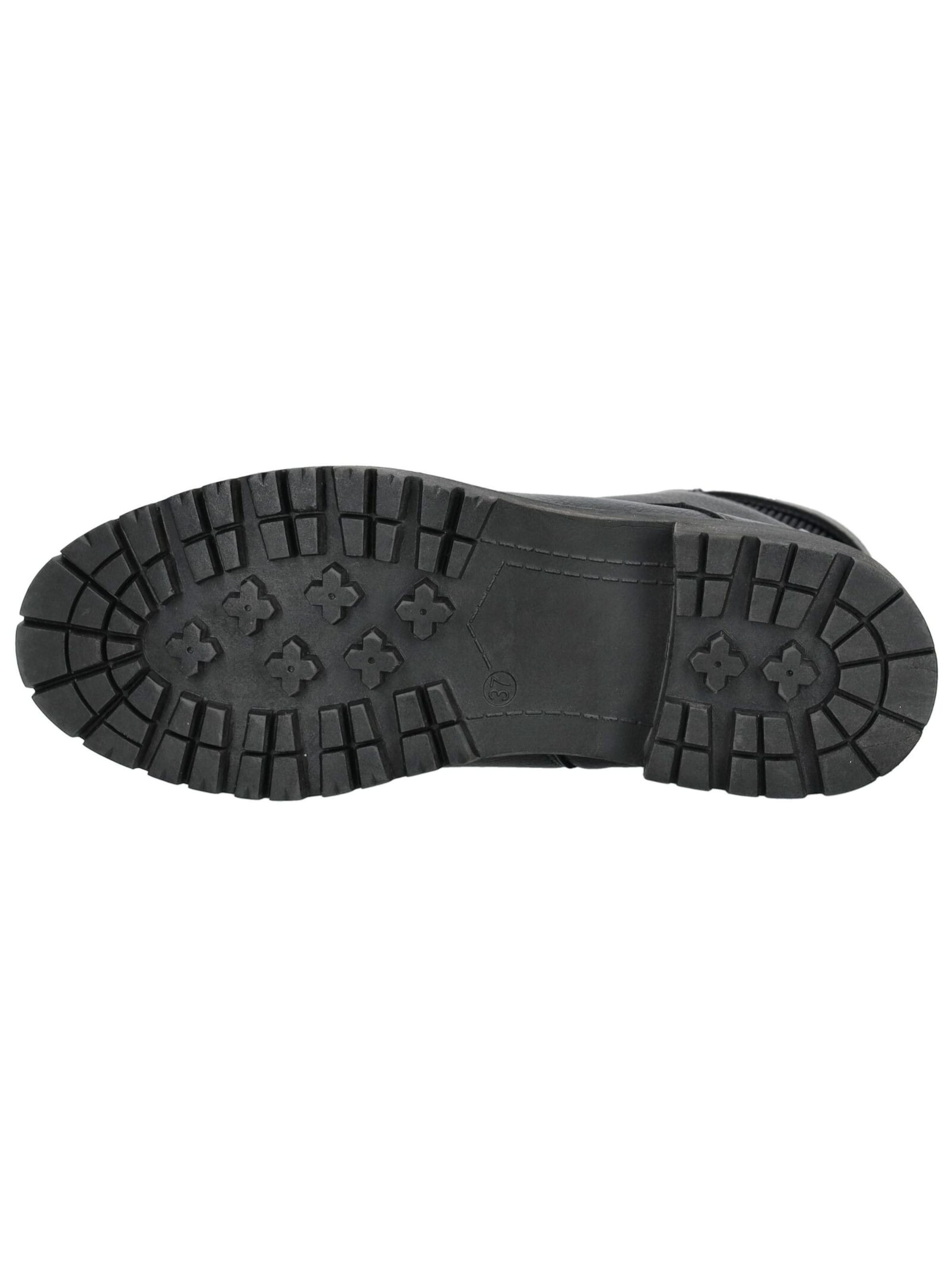 TOM TAILOR Veterlaarsjes in Zwart