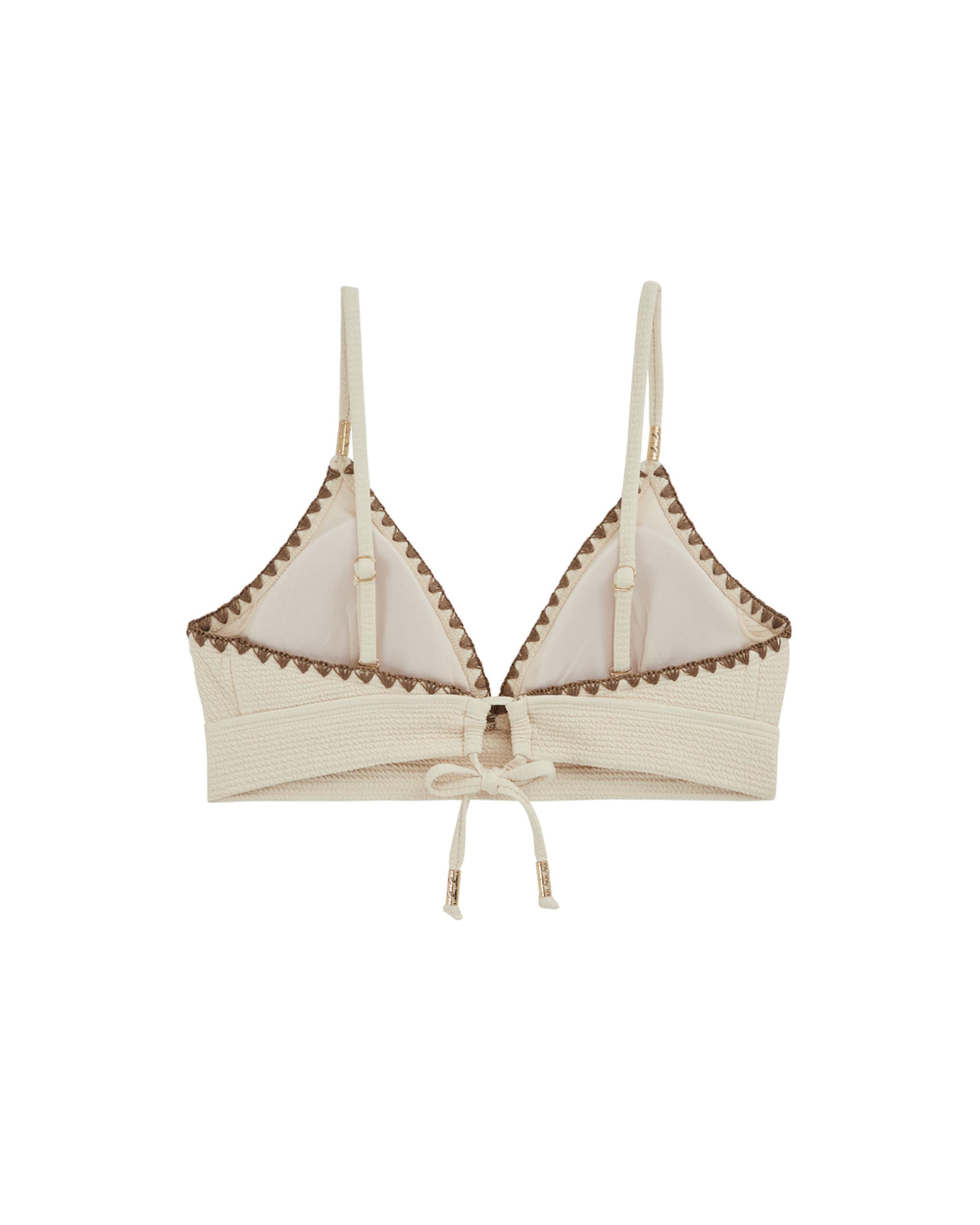 WE Fashion Triangel Bikinitop in Beige