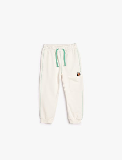 Koton Broek in de kleur Ecru / Jade groen, Productweergave