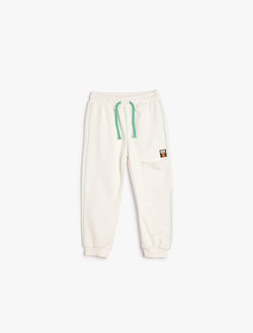 Koton Tapered Broek in Beige: voorkant