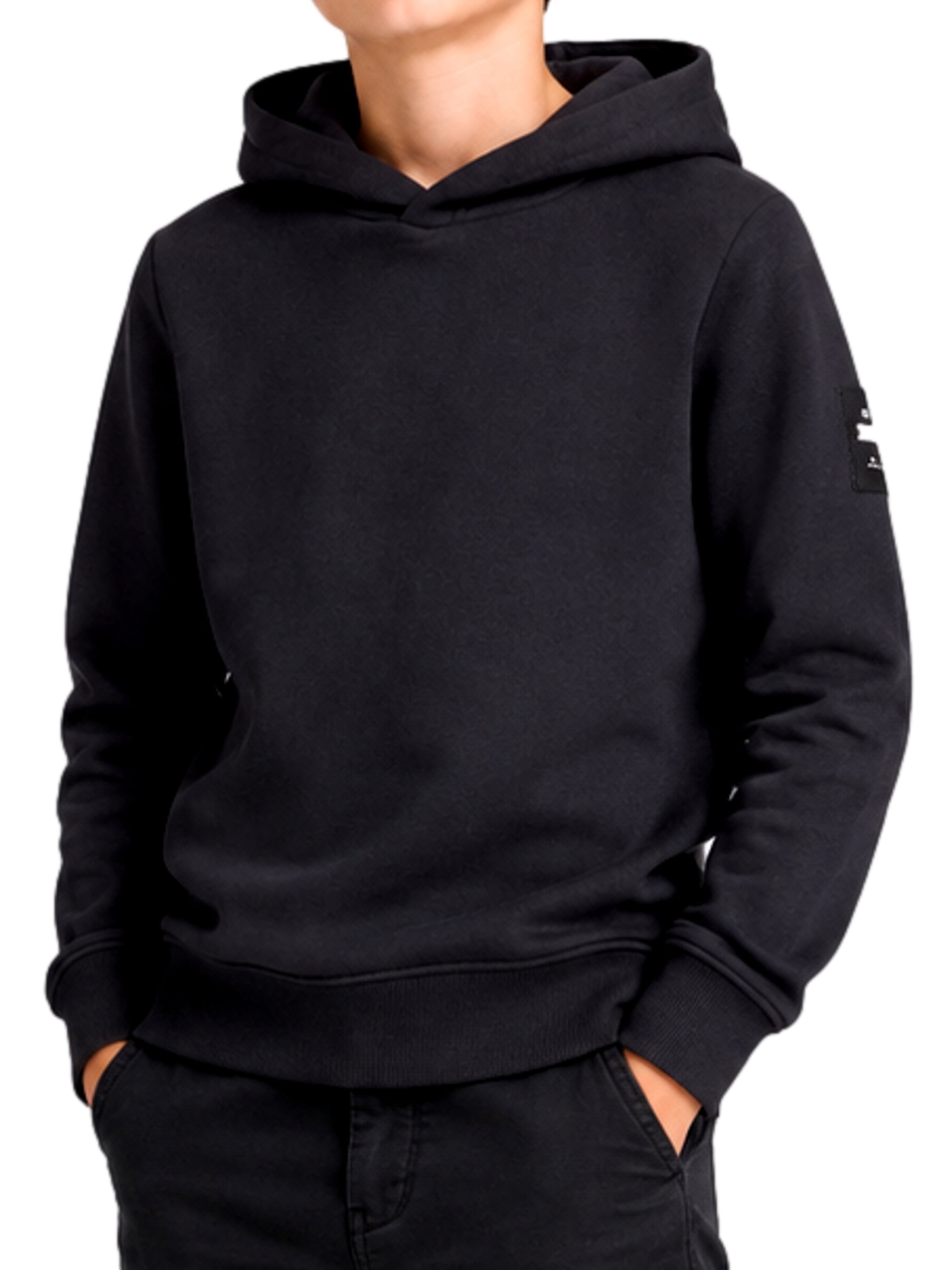 Jack & Jones Junior Sweatshirt 'JJCleveland' i svart