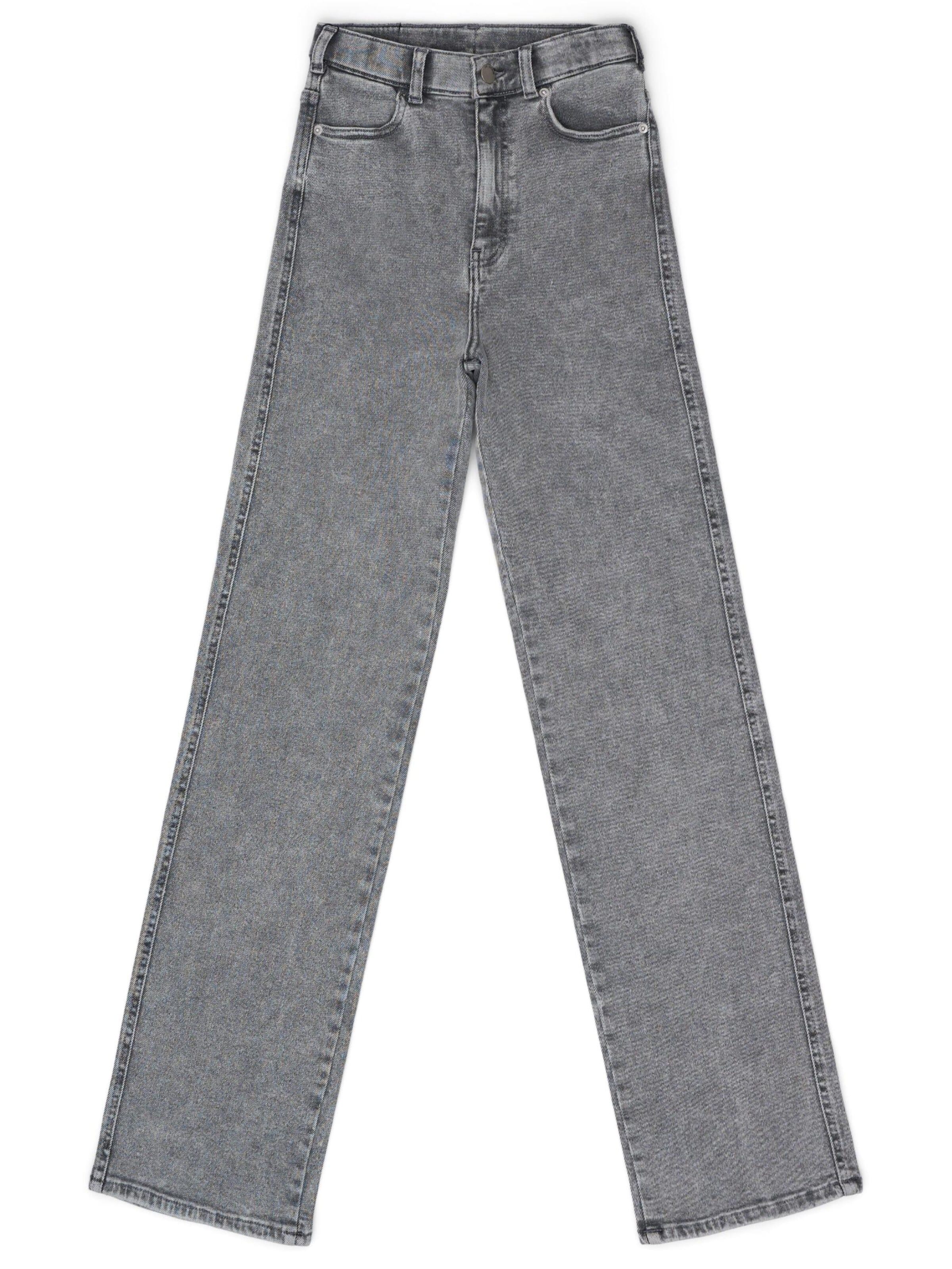 Dr. Denim Jeans 'Moxy High Straight' in Grey: front