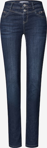 STREET ONE Slimfit Farkut 'Jane' värissä sininen: etupuoli