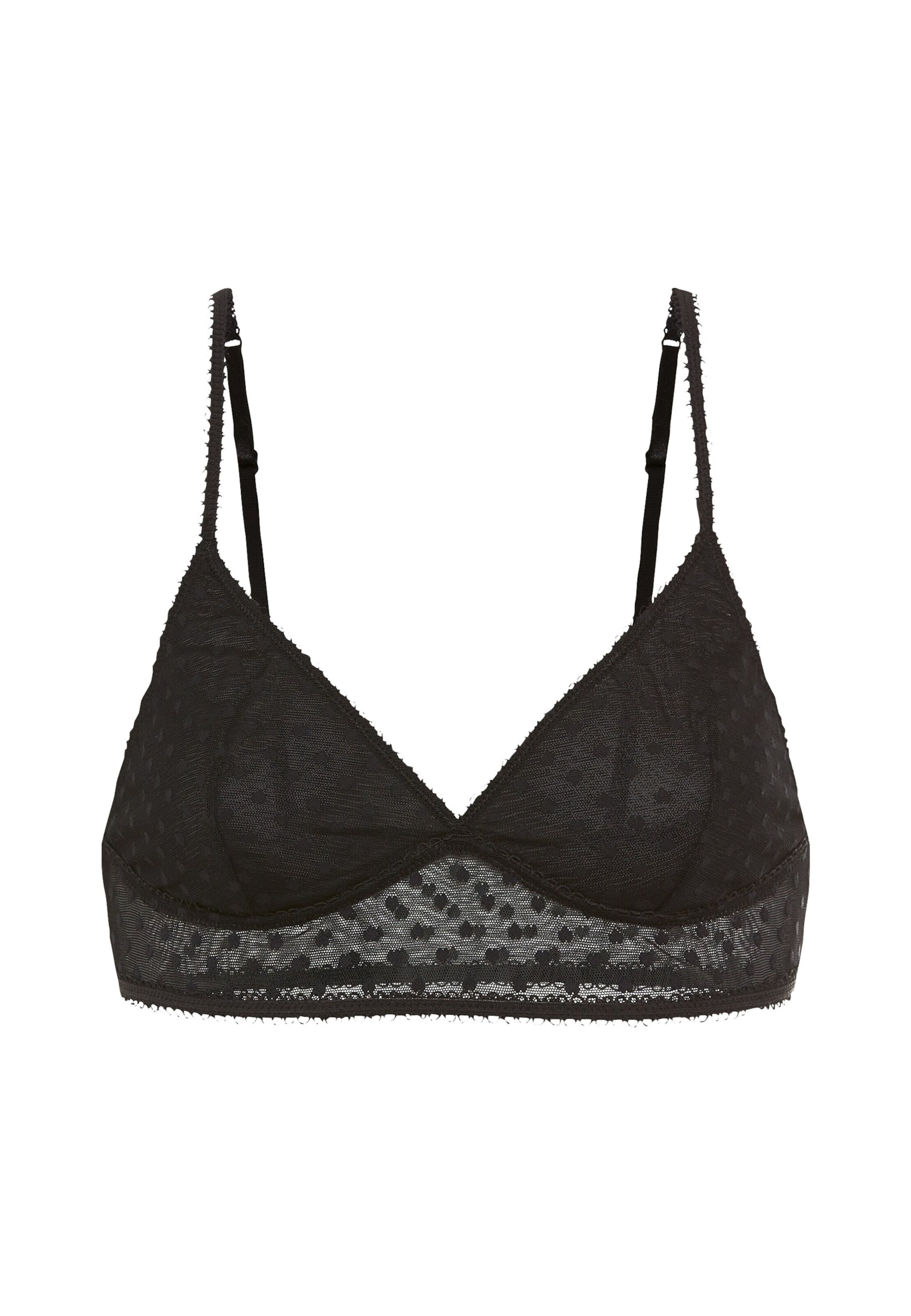 LSCN by LASCANA T-Shirt Nedrček | črna barva: sprednja stran