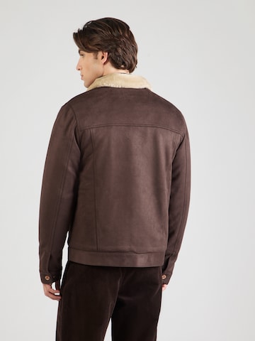 INDICODE JEANS Демисезонная куртка 'Woody' в Коричневый