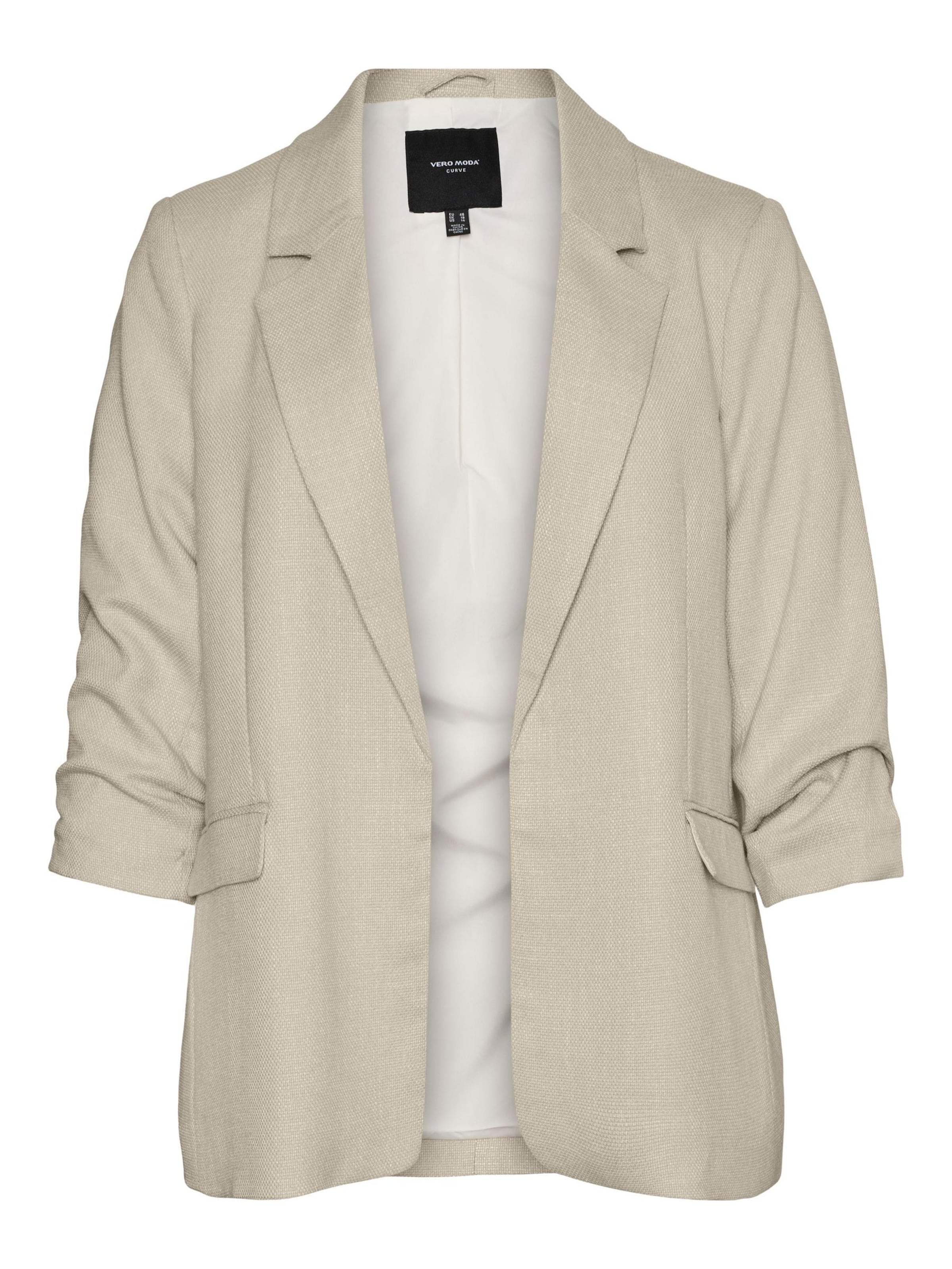 Blazer di Vero Moda Curve in beige: frontale