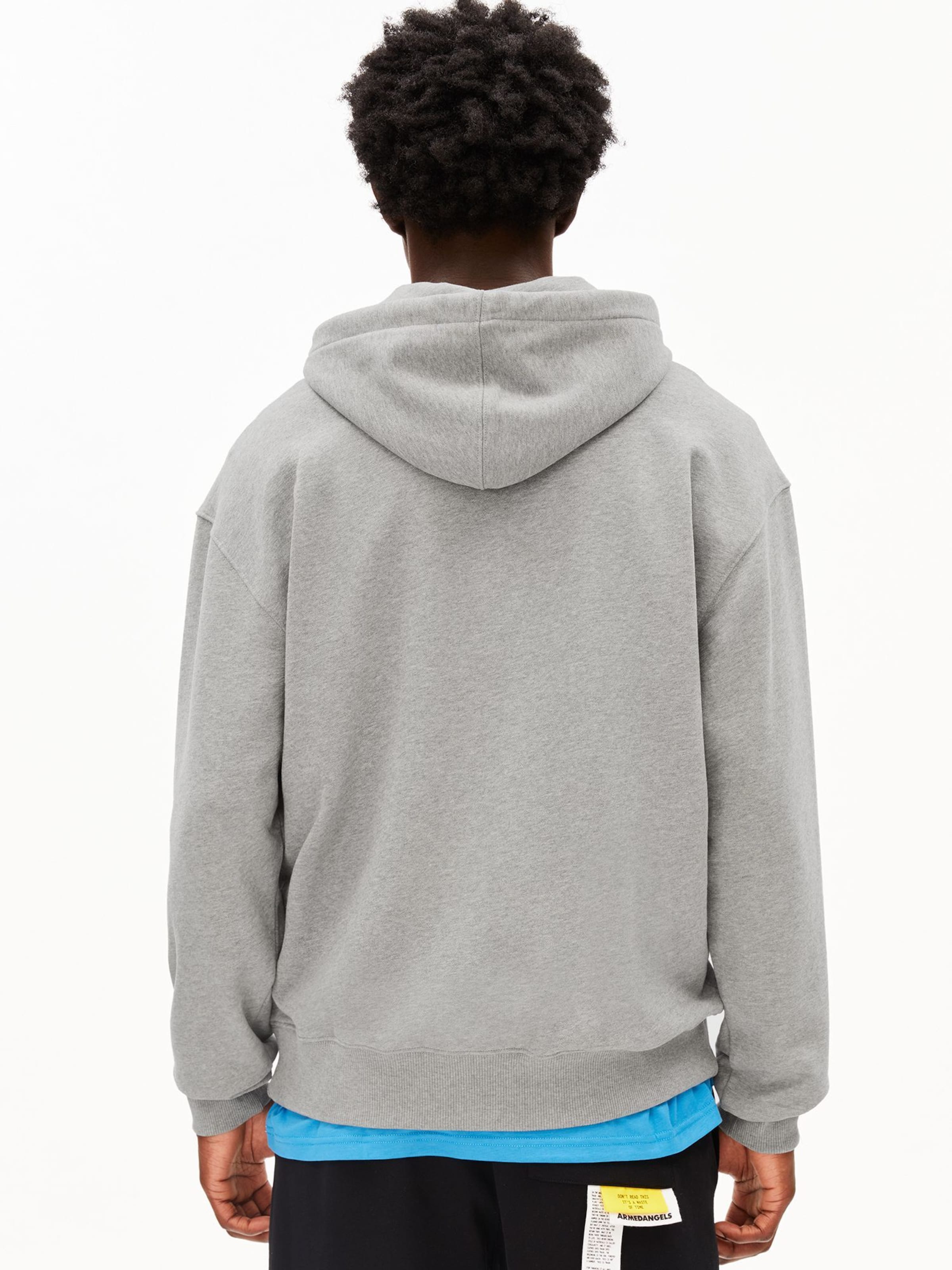 ARMEDANGELS Sweatvest in Grijs: voorkant