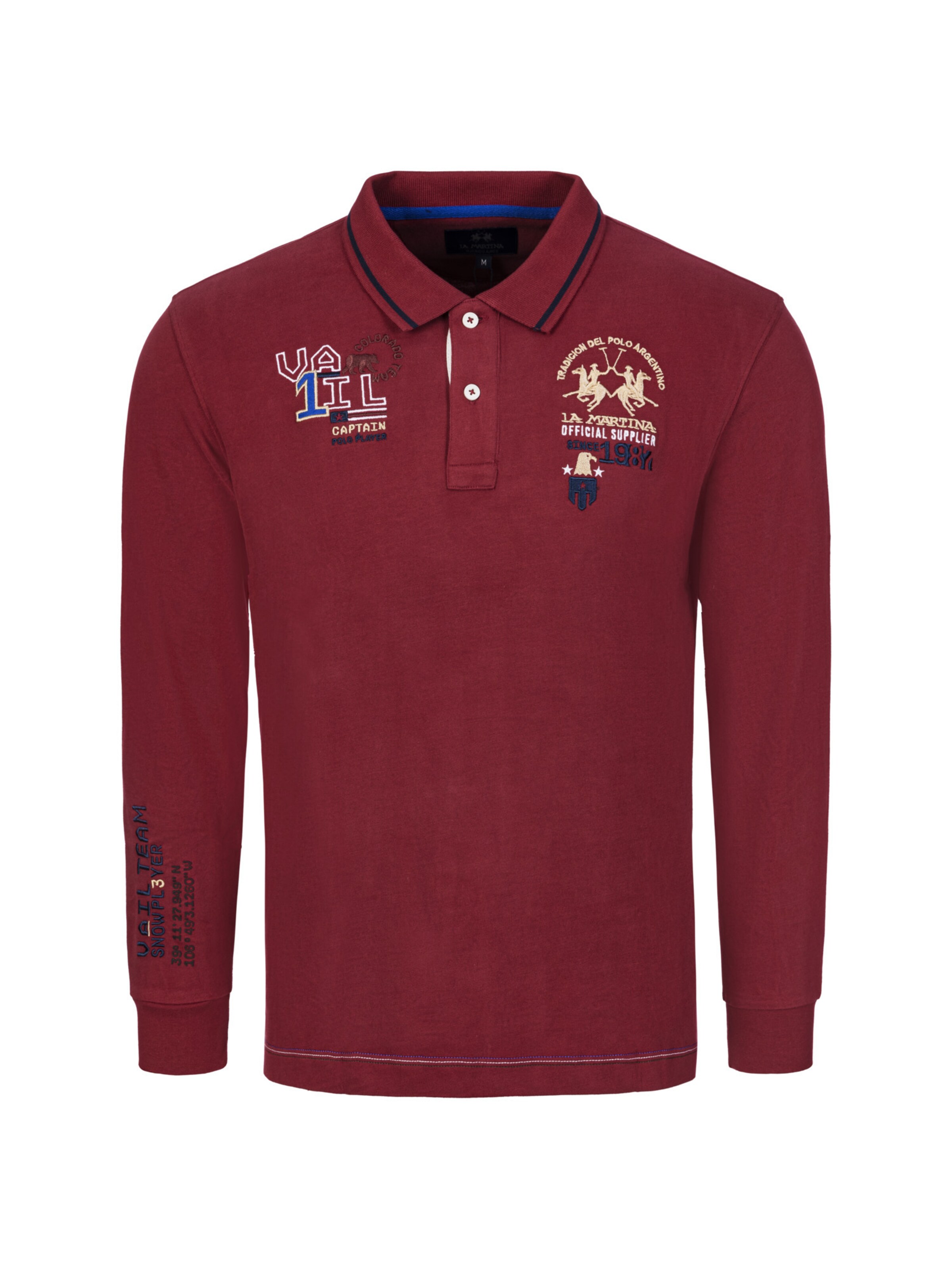 La Martina - Camisa em vermelho: frente