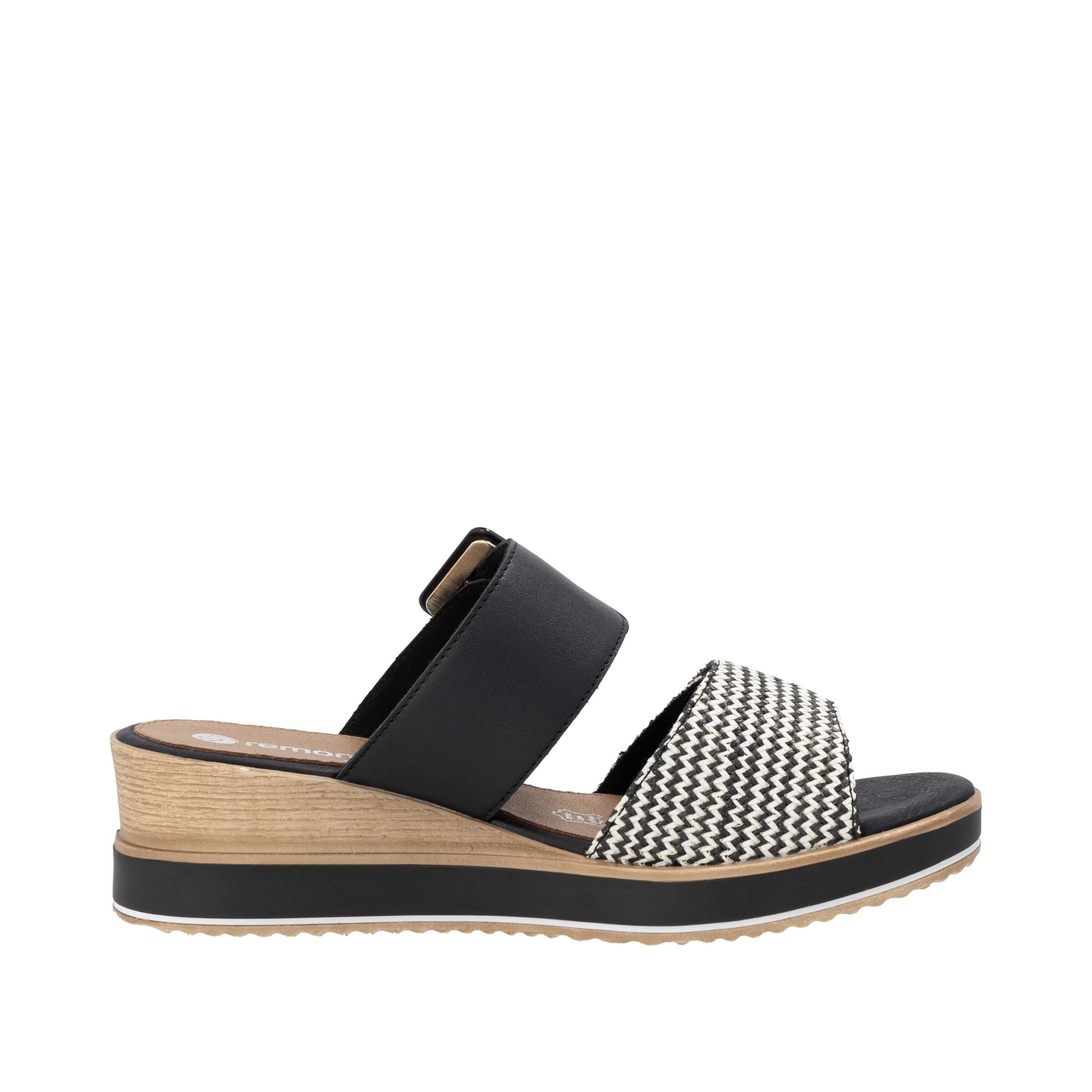 REMONTE Pantolette in Schwarz