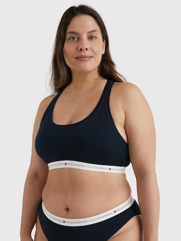 Bustier Soutien-gorge 'Icons' Tommy Hilfiger Underwear Plus en bleu : devant