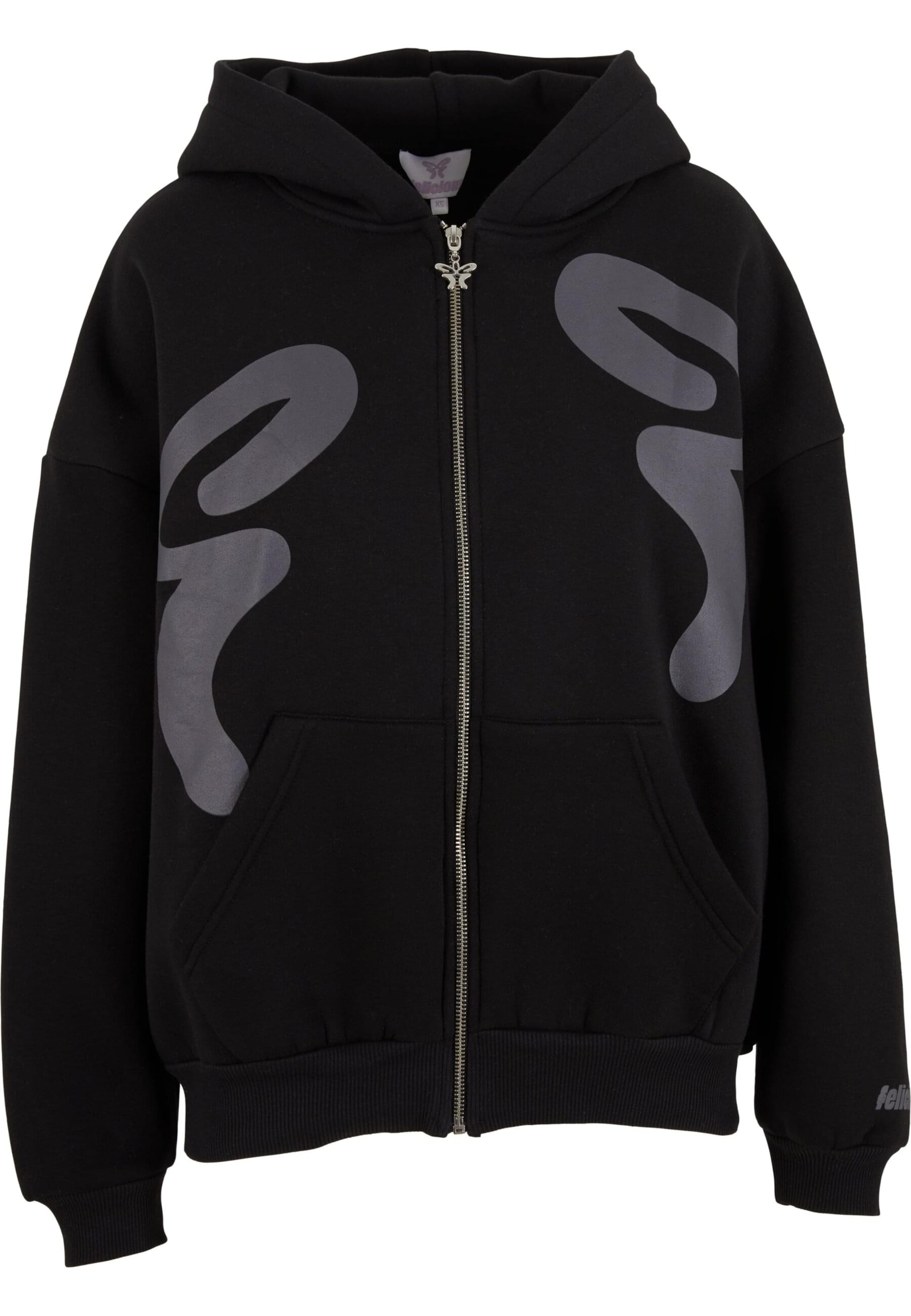 Felicious Sweatjacka i svart: framsida