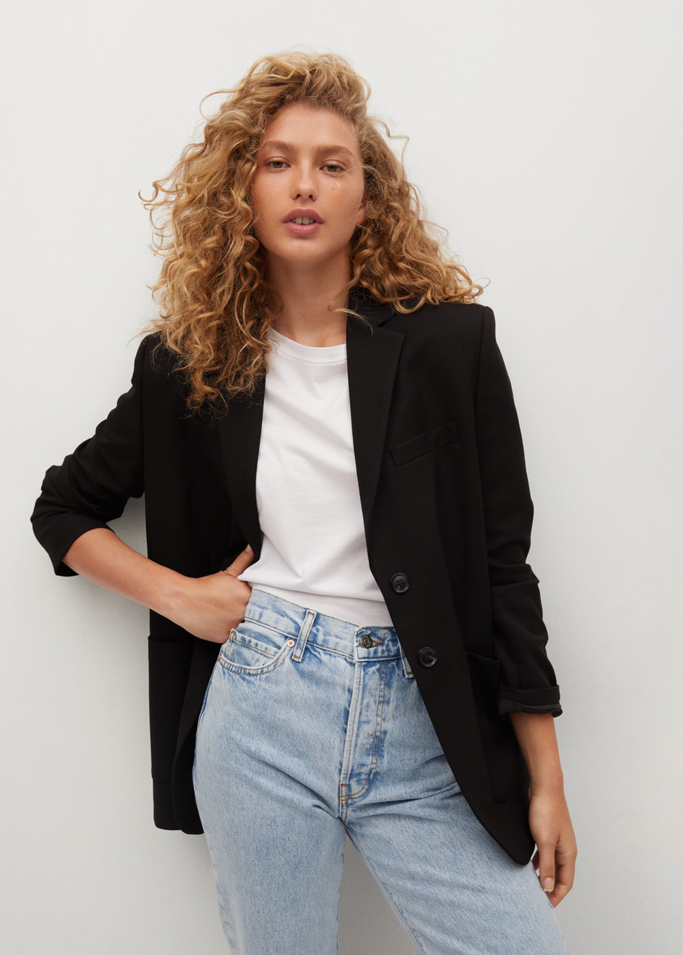MANGO Jeans Angy in Blau