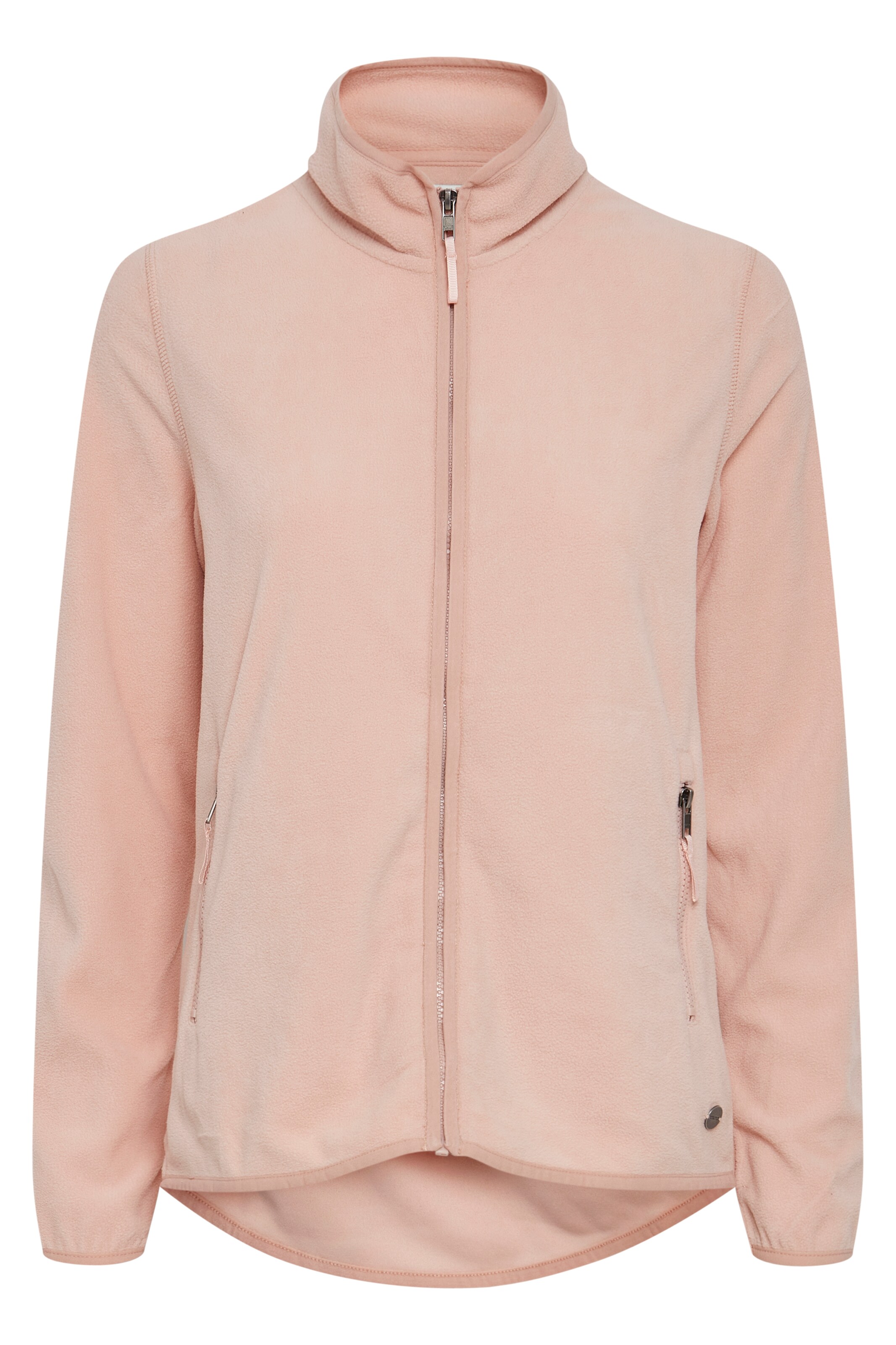 Veste en polaire 'Rikka' Oxmo en rose : devant