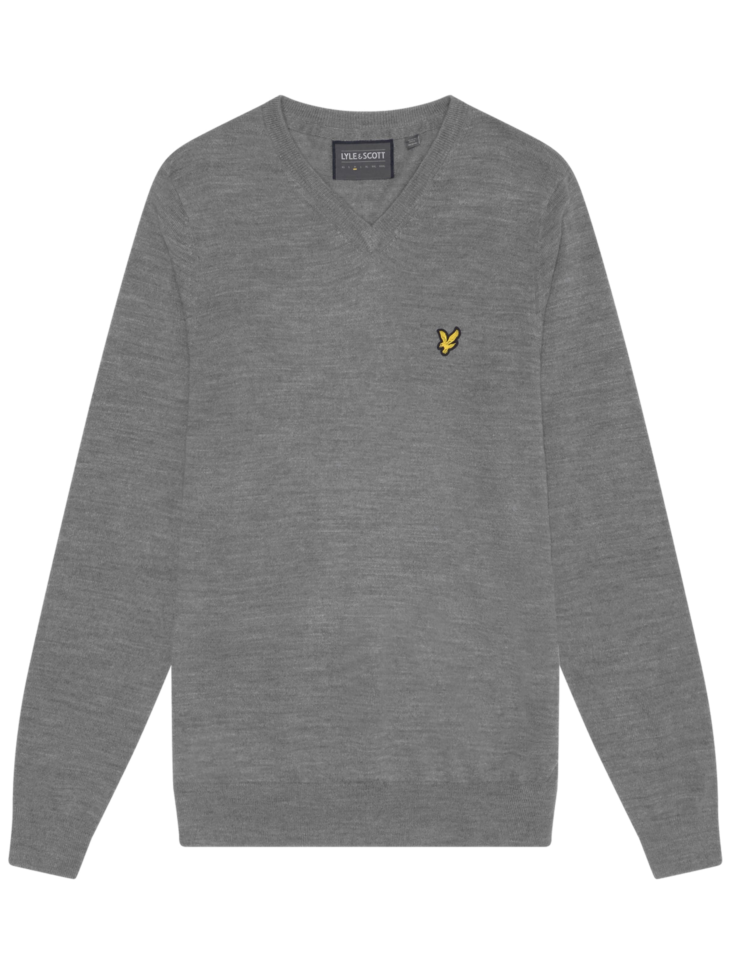 Lyle & Scott Trui in Grijs: voorkant