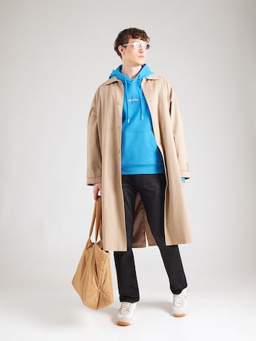 Calvin Klein Jeans Sweatshirt in Blauw