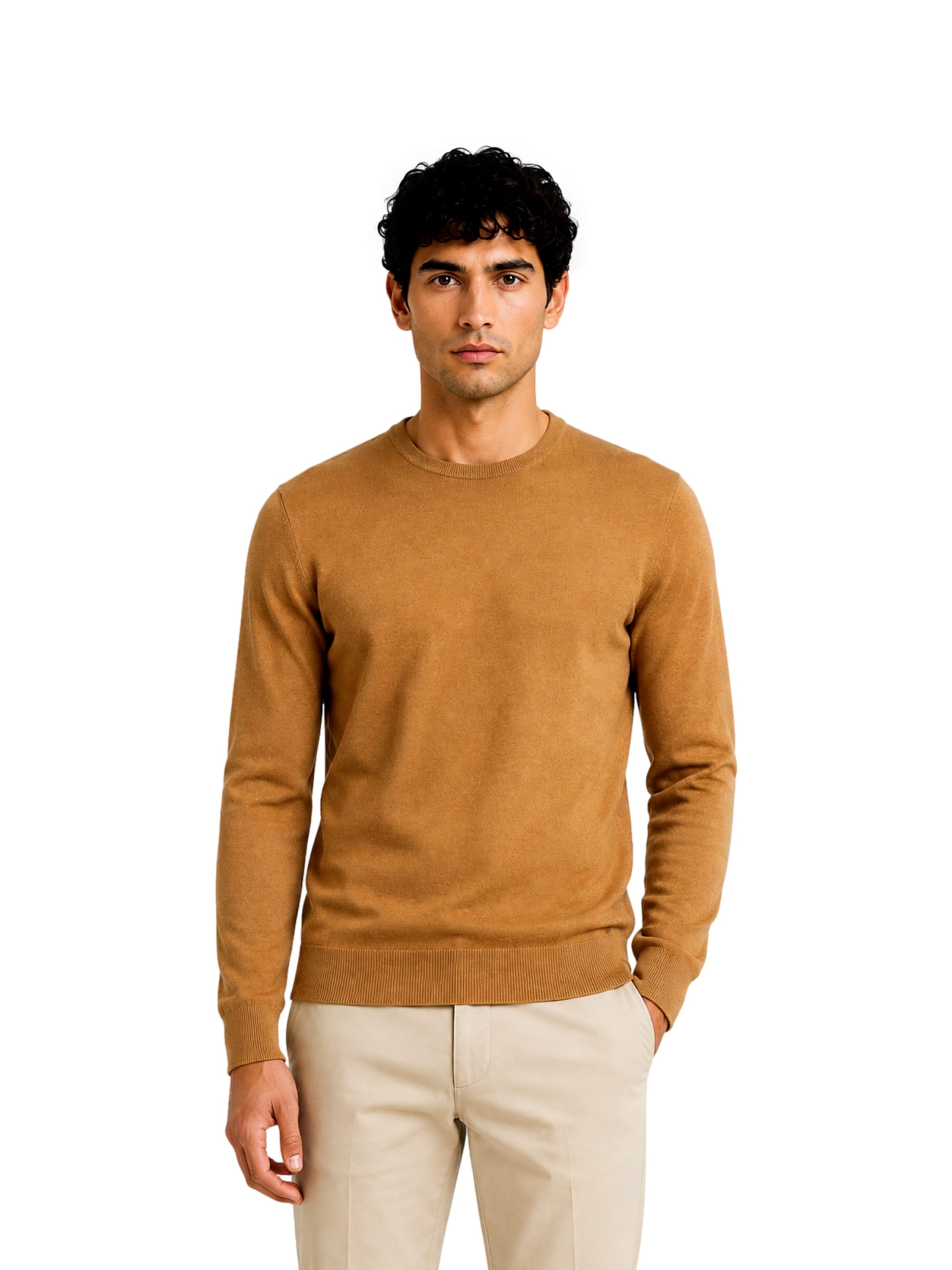 Pull-over Ragman en marron : devant