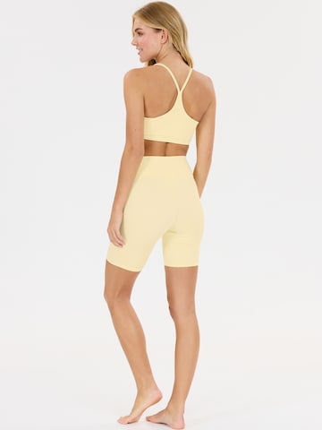 Athlecia Bralette Sports Bra 'Blossom' in Yellow