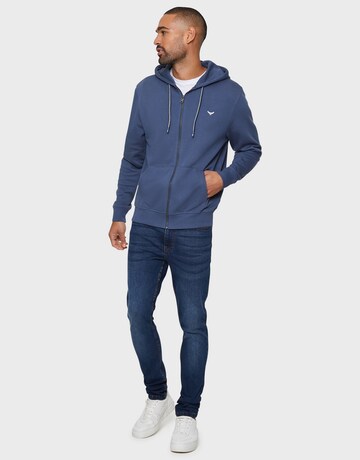 Threadbare Sweatjacke 'Tangerine' in Blau