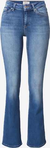 ONLY جينز ذات سيقان واسعة جينز 'Blush' بلون أزرق: الأمام