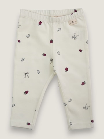 LouieLouie Leggings 'Louie Raspberry and flowers' i vit: framsida
