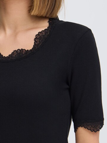 Oxmo T-Shirt ' OXNSuna Lace ' in Schwarz