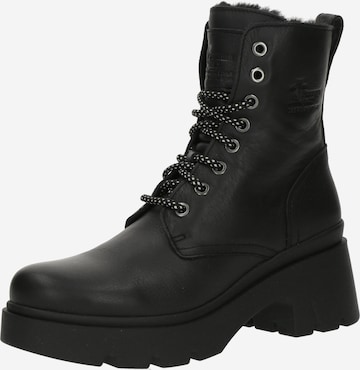 Tamaris Lace Up Ankle Boots in Black ABOUT YOU