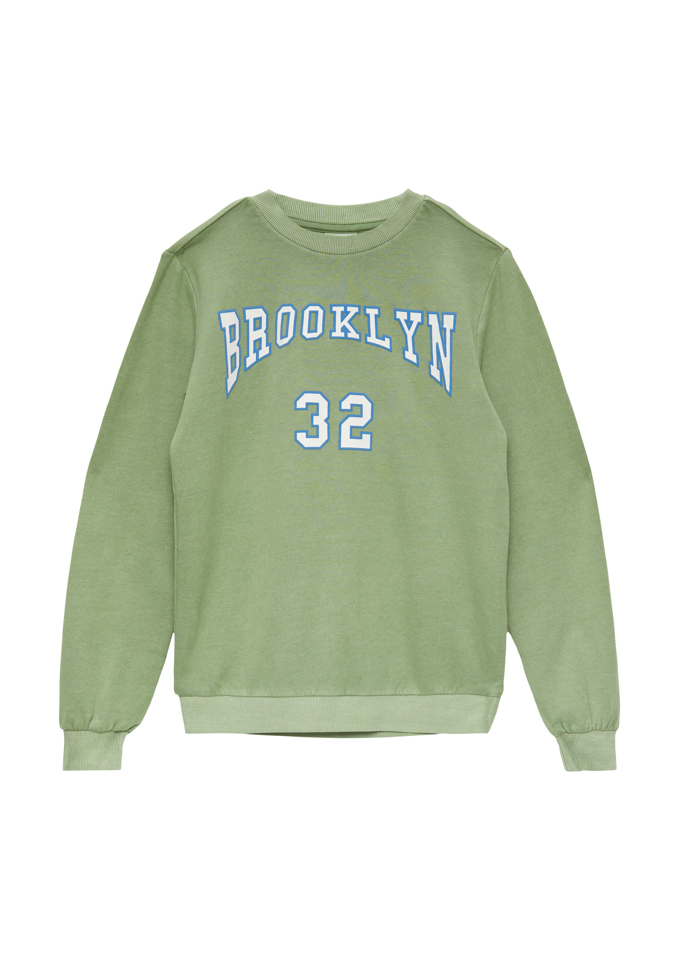 s.Oliver Μπλούζα φούτερ σε πράσινο: μπροστά