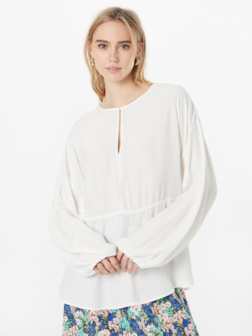 UNITED COLORS OF BENETTON Blouse in Wit: voorkant