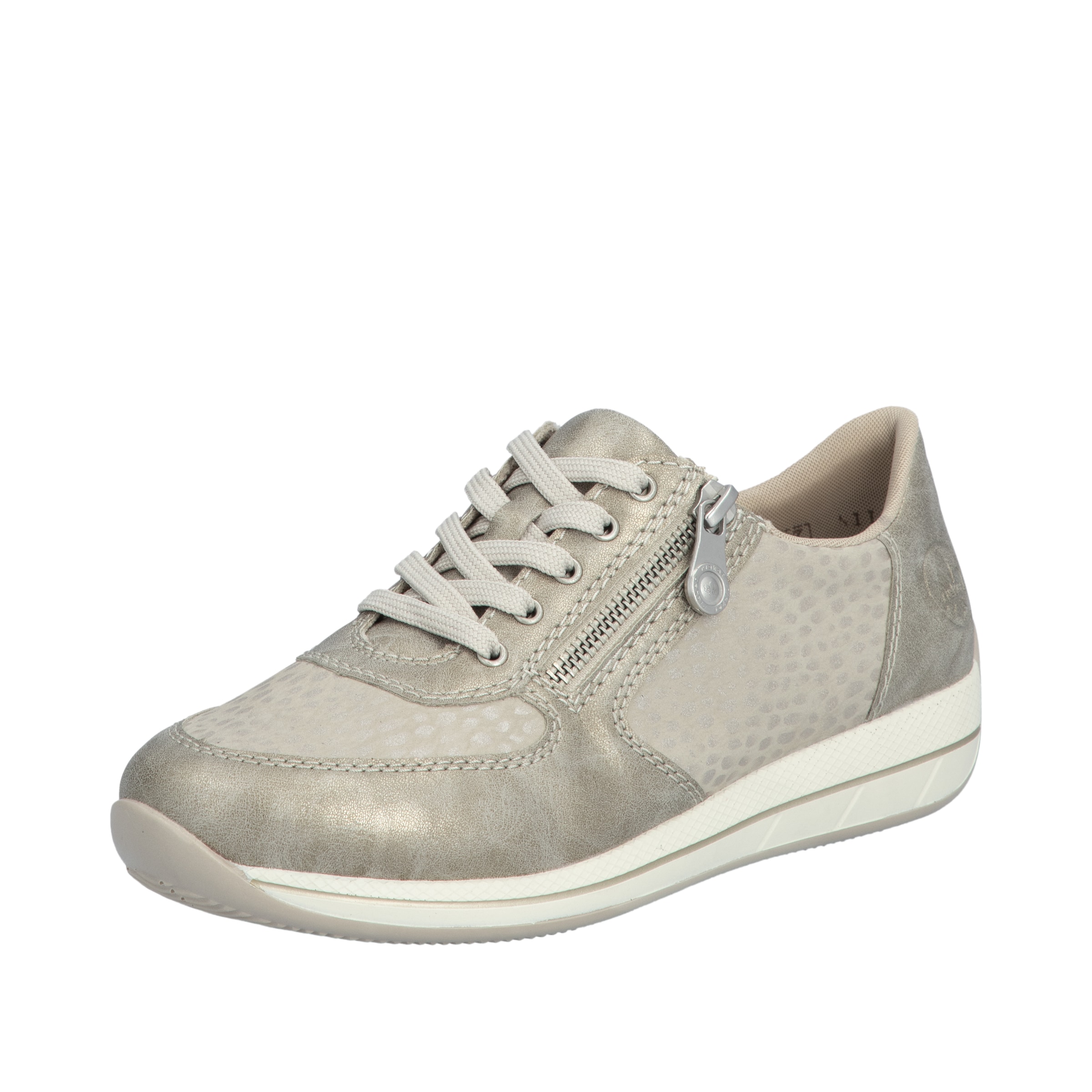 Baskets basses 'N1112' Rieker en beige : devant