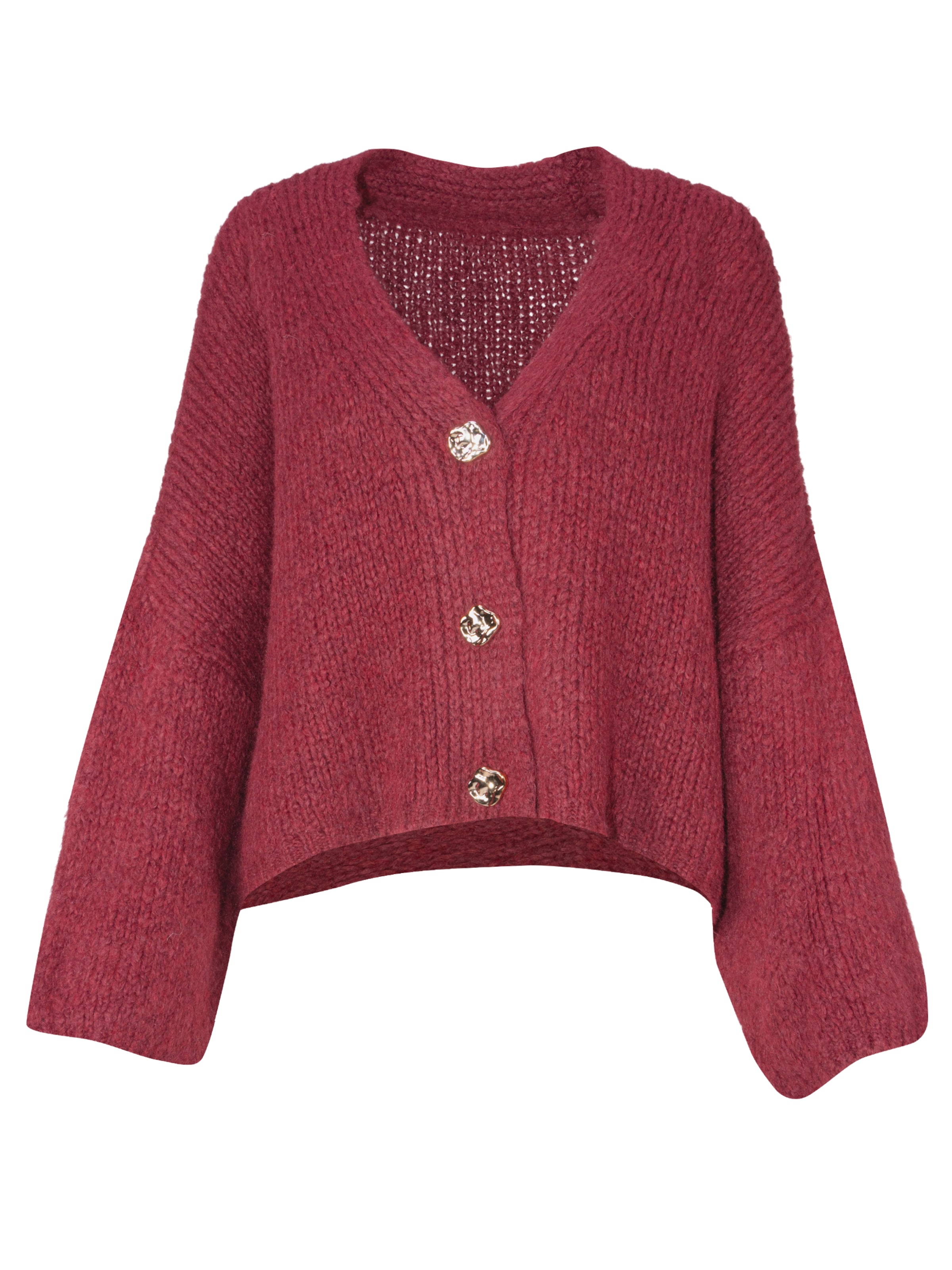 Cardigan oversize 'JOJO' Seasons of April en rouge : devant