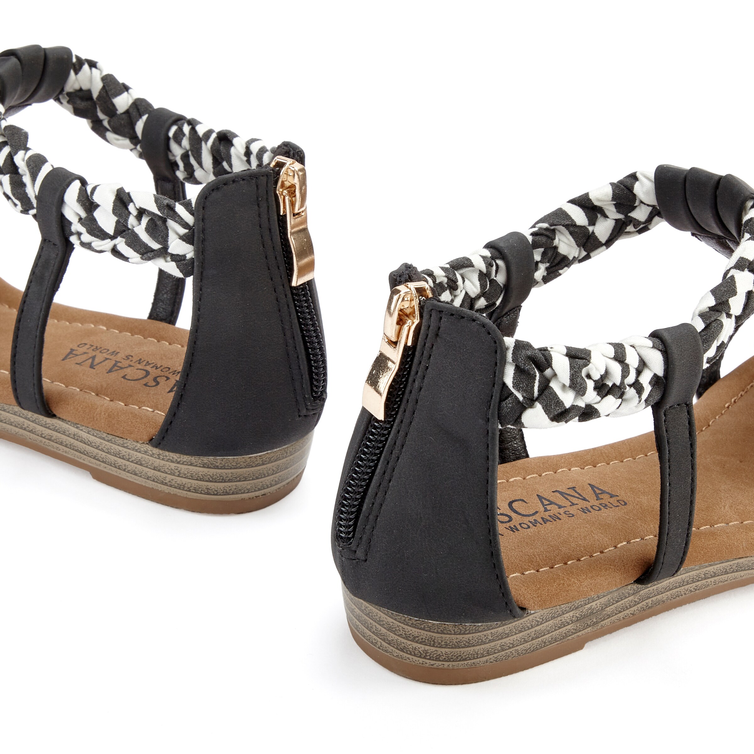 LASCANA Sandal i svart