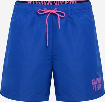 Shorts de bain Calvin Klein Swimwear en bleu : devant