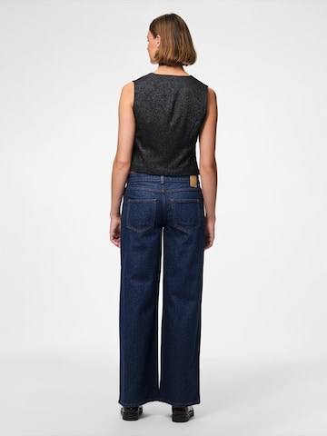 PIECES Suit Vest 'PCBOSELLA' in Black