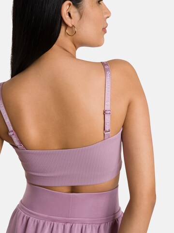 OCEANSAPART - Soutien Bustier Soutien de desporto 'Trixy' em roxo