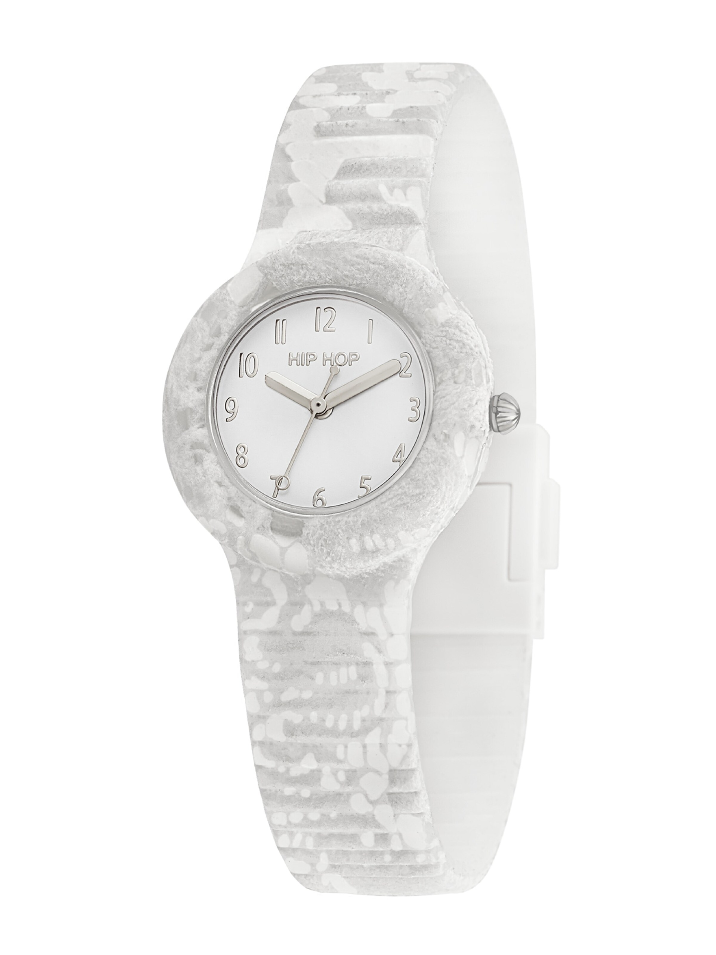 Hip Hop Analoguhr 'Lace' in Weiß: Vorderseite