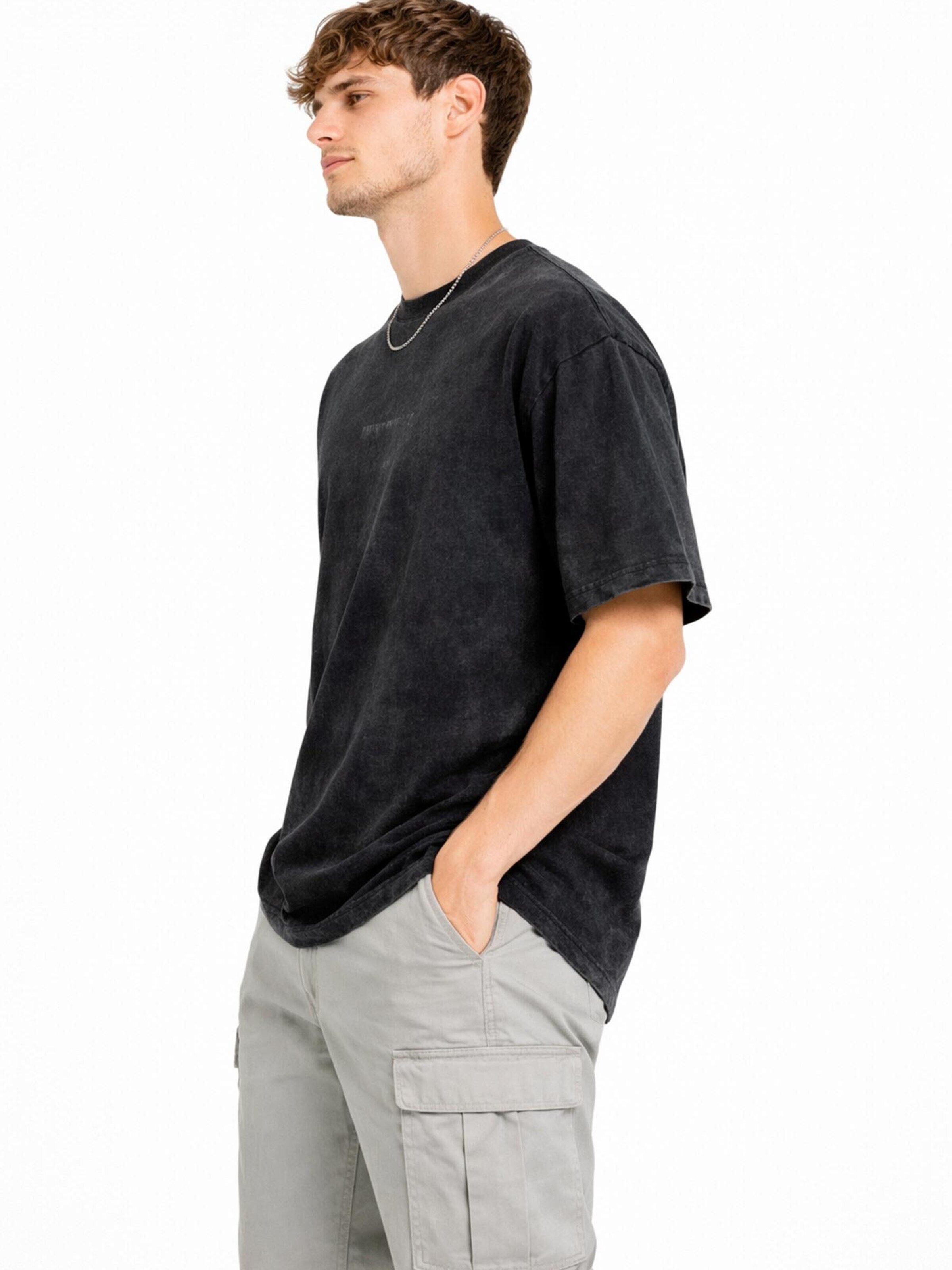 A Question Of (AQO) Shirt 'Ozzy Tee Acid' in Zwart