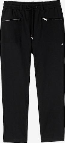 SHEEGO Slim fit Trousers in Black: front