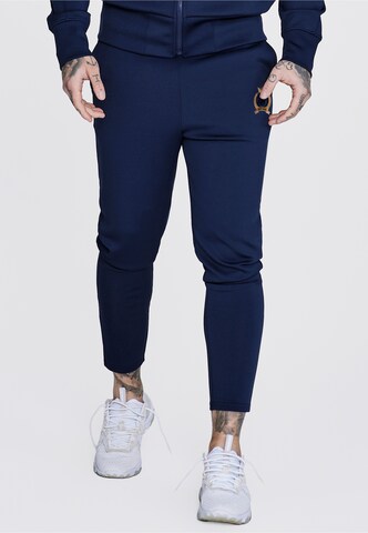 SikSilk Skinny Spodnie 'Essentials' w kolorze niebieski: przód