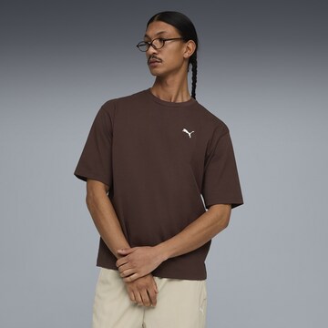 PUMA Shirt 'Wardrobe Ess' in Bruin: voorkant