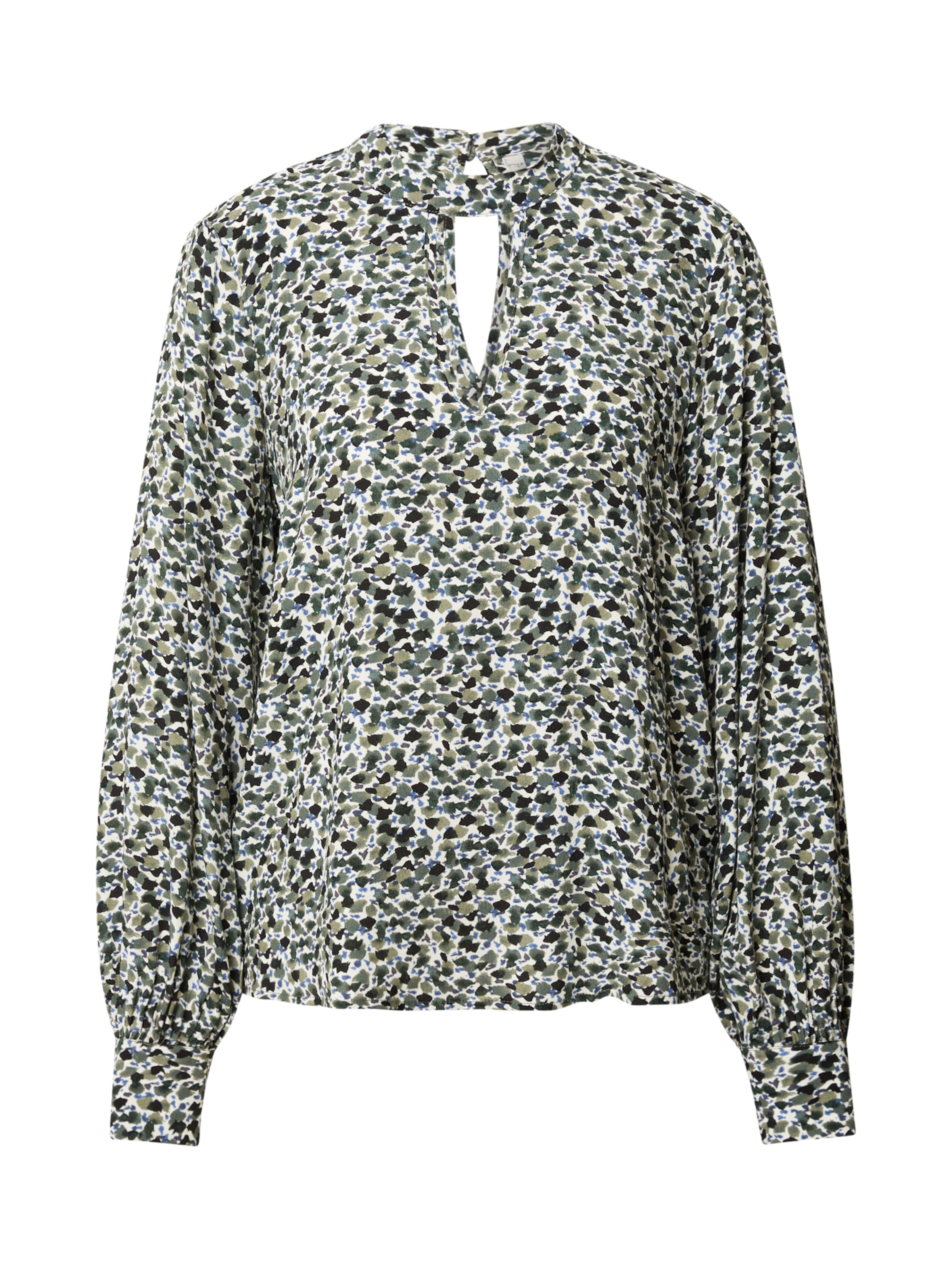 PULZ Jeans Blouse 'CAROK' in White: front