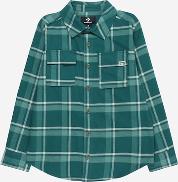 CONVERSE Regular fit Button Up Shirt in Green: front